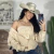 Imagem do Conjunto Top e Camisa Luara Bege com Bordado Natural - 8525