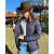 JAQUETA TUFF FEMININA MARINHO LOGO LARANJA - comprar online