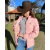 JAQUETA TUFF FEMININA ROSA LOGO ROXO - comprar online