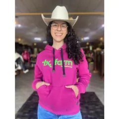 MOLETOM TEXAS FARM FUCSIA VERDE - MTF015