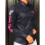 CAMISETE FEM TEX TEAM ML BD TXT-2501 - MARINHO/ PINK - Country Style | Loja Online de Moda Country Masculina e Feminina