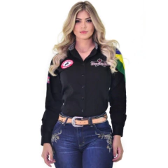 CAMISA RADADE FEM ML BR HC - PRETA