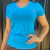 T-SHIRT TASSA FEM TURQUESA ROXO - 3090T40