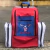 MOCHILA DE TRAÍA TEX TEAM ESTRELAS VERMELHA/AZUL