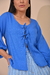 Blusa Flora Azul