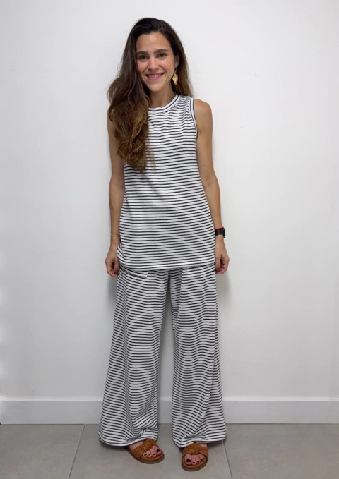 Conjunto de Tricot Listrado PB