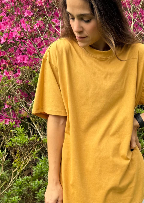 Maxi T-Shirt Mostarda - comprar online