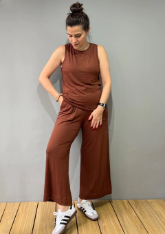 Calça Pantacourt Chocolate Ao Leite