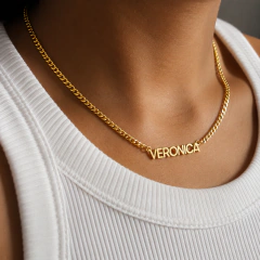 CADENA IDYLLIA NOMBRE XL ORO en internet