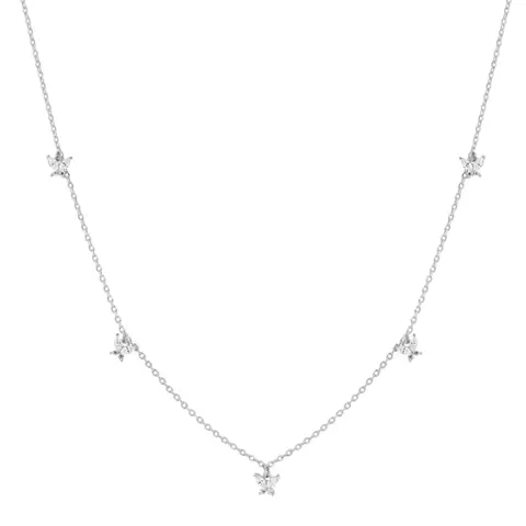 COLLAR TINI SILVER CRISTAL - comprar online