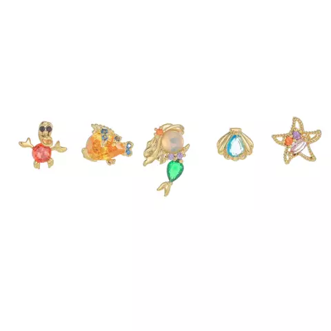 AROS LA SIRENITA GOLD - comprar online