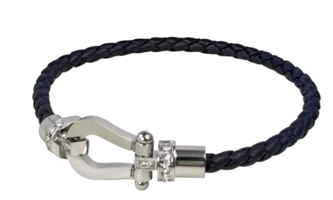 PULSERA VOGUE NEGRO PLATEADO - comprar online