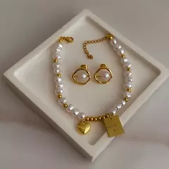 CONJUNTO PULSERA & AROS HOLLY GOOD LUCK - comprar online
