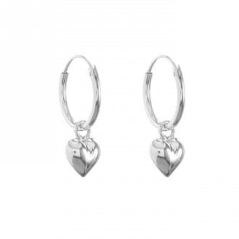 PAR DE AROS CORAZONCITO DUO - comprar online