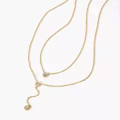 COLLAR DOBLE CORBATERO CUBIC - comprar online