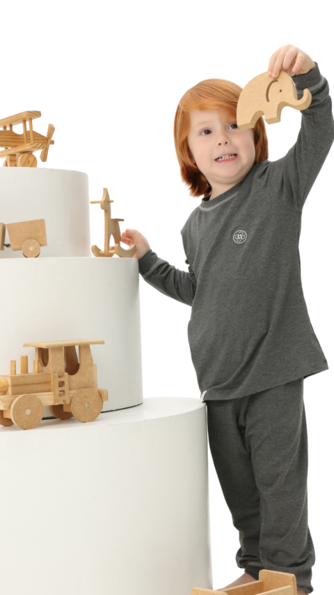 PIJAMA LE BASIQUE CINZA LUAR