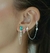 BRINCO PIERCING CORRENTE C/ RAIO - PRATA925