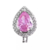 Charm gota rosa - PRATA925