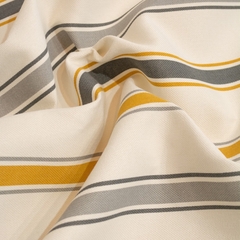 TECIDO IMPERMEÁVEL ESTAMPADO MÁLAGA 32 LISTRADO AMARELO - comprar online