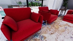 TECIDO VELUDO AMASSADO 08 VERMELHO - Tecidos Casa Cumer