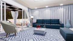 TECIDO VELUDO PAVIA 14 AZUL MARINHO - Tecidos Casa Cumer