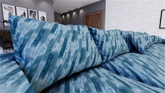 TECIDO IMPERMEÁVEL ASTURIAS 116 TEXTURA MARINHO AZUL na internet