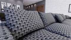 TECIDO IMPERMEÁVEL ASTURIAS 133 GEOMETRIC CINZA PTO na internet