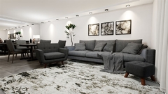 TECIDO ECO 18 SUSTENTAVEL LISO PRETO - comprar online