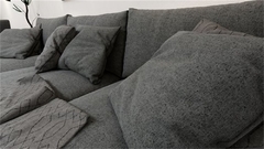 TECIDO ECO 18 SUSTENTAVEL LISO PRETO - Tecidos Casa Cumer