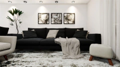 TECIDO ECO 35 SUSTENTAVEL GRANITE PRETO - Tecidos Casa Cumer