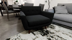 TECIDO ECO 35 SUSTENTAVEL GRANITE PRETO - loja online