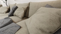 TECIDO ECO 37 JACQUARD LINHO CRU - Tecidos Casa Cumer