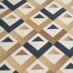TECIDO IMPERMEÁVEL ESTAMPADO MÁLAGA 05 GEOMÉTRICO AZUL