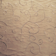 Suede Bordado P/ Almofadas, Pufes, Bolsas, Artesanatos 4 Mts - Tecidos Casa Cumer