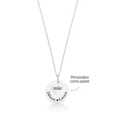 COLAR PERSONALIZÁVEL MEDALHA 15MM + MEDALHA MINI - LEIA A DESCRIÇÃO na internet