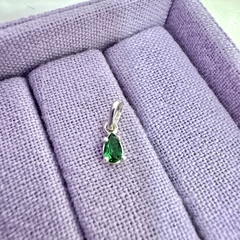PINGENTE GOTA ZIRCÔNIA VERDE