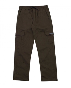 Calça Cargo Sarja Fire Reta Especial (Marrom Escuro)