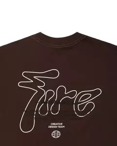 Camiseta Básica Fire Graff Star Letters (Marrom) (GG) - Hype store