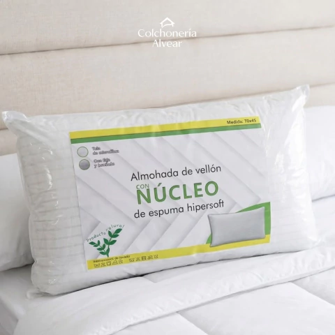 Almohada Vellón Siliconado con Núcleo de Espuma - comprar online