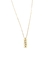 COLAR PLAQUINHA G PERSONALIZADO - BANHO OURO