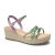 Sandália Feminina Anabela Dakota Flatform Metalizada Y6003