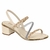Sandalia Feminina Beira Rio Strass Brilhos Salto Bloco 8379.233.26898 - comprar online