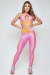 Conjunto Fitness Lest Gym Top + Legging Freedom / Rosa / M 2203