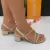 Sandália Feminina Beira Rio Strass Brilhos Salto Bloco 8379.233.26898 - loja online