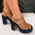 Sandália Feminina Jeans Salto Bloco Meia Pata Suzana Santos 4281.79664 - comprar online