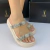 Sandália Papete Flatform Feminina Vizzano Slide Strass 6459.110.24698 - loja online