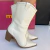 Bota Feminina Moleca Salto Blco Ana Castela 5355.100.23580 na internet