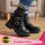 Bota Coturno Infantil Molekinha Menina Zíper Fivela 2182.114.27448 na internet