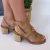 Sandalia Feminina Salto Bloco Amadeirado Suzana Santos 4367.81267 - comprar online
