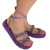 Sandália Feminina Dakota Flatform Amarração Anatômica Y2051 - Lesantini